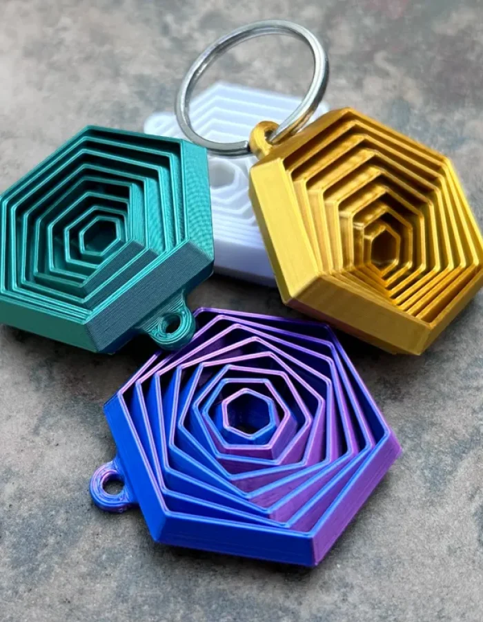 Hexagon Fidget Sleutelhanger